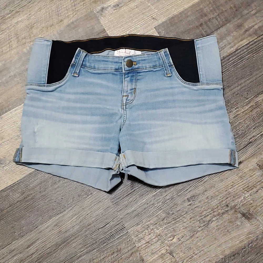 Isabel Denim Maternity Shorts